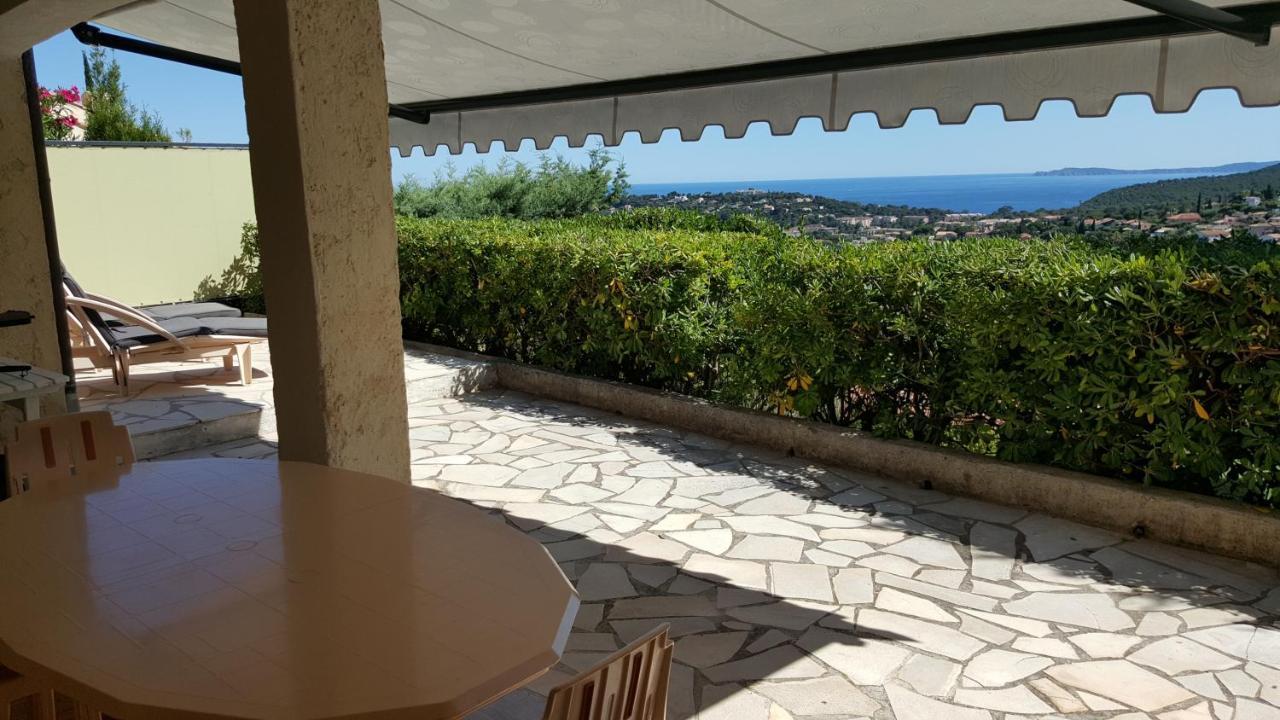 Appartement Rez De Jardin Dans Villa Vue Mer キャバレール・シュル・メール エクステリア 写真